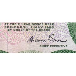 Ecosse - Pick 341Aa - 1 pound sterling - Série D/66 - 01/05/1986 - Etat : TB+