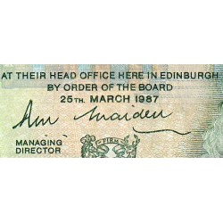 Ecosse - Pick 346a - 1 pound sterling - Série A/3 - 25/03/1987 - Etat : TB
