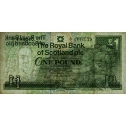 Ecosse - Pick 346a - 1 pound sterling - Série A/3 - 25/03/1987 - Etat : TB