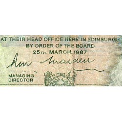 Ecosse - Pick 346a - 1 pound sterling - Série A/13 - 25/03/1987 - Etat : TB-