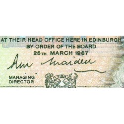 Ecosse - Pick 346a - 1 pound sterling - Série A/30 - 25/03/1987 - Etat : NEUF