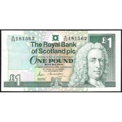 Ecosse - Pick 351a_1 - 1 pound sterling - Série A/54 - 13/12/1988 - Etat : TTB+