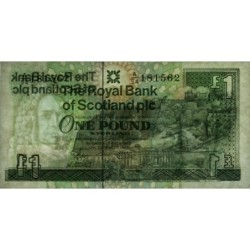 Ecosse - Pick 351a_1 - 1 pound sterling - Série A/54 - 13/12/1988 - Etat : TTB+