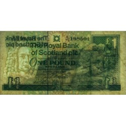 Ecosse - Pick 351c_1 - 1 pound sterling - Série B/79 - 24/03/1992 - Etat : TTB