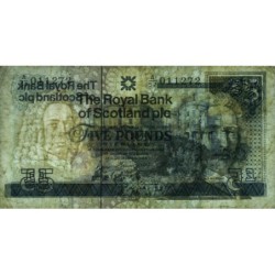 Ecosse - Pick 352a_1 - 5 pounds sterling - Série A/57 - 13/12/1988 - Etat : TB-