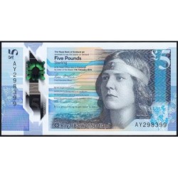 Ecosse - Pick 370a - 5 pounds sterling - Série AY - 11/02/2016 - Polymère - Etat : NEUF