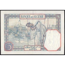 Algérie - Pick 77a_1 - 5 francs - Série U.3137 - 20/11/1928 - Etat : SUP+