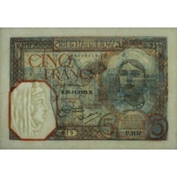 Algérie - Pick 77a_1 - 5 francs - Série U.3137 - 20/11/1928 - Etat : SUP+