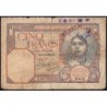 Algérie - Pick 77a_1 - 5 francs - Série M.4310 - 06/09/1933 - Etat : B-