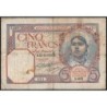 Algérie - Pick 77a_1 - 5 francs - Série S.4492 - 23/12/1933 - Etat : B+