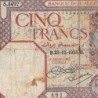 Algérie - Pick 77a_1 - 5 francs - Série S.4492 - 23/12/1933 - Etat : B+