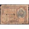 Algérie - Pick 77b - 5 francs - Série E.4994 - 05/03/1941 - Etat : AB