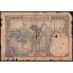 Algérie - Pick 77b - 5 francs - Série E.4994 - 05/03/1941 - Etat : AB