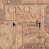 Algérie - Pick 77b - 5 francs - Série E.4994 - 05/03/1941 - Etat : AB