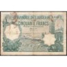 Algérie - Pick 80a_2 - 50 francs - Série N.1010 - 06/03/1929 - Etat : B+ à TB-