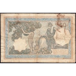 Algérie - Pick 80a_2 - 50 francs - Série N.1010 - 06/03/1929 - Etat : B+ à TB-