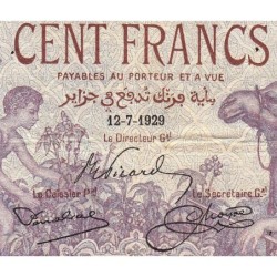 Algérie - Pick 81b_2 - 100 francs - Série C.1001 - 12/07/1929 - Etat : TB