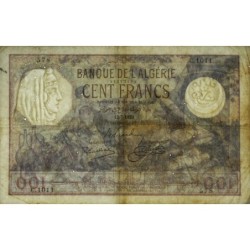 Algérie - Pick 81b_2 - 100 francs - Série C.1001 - 12/07/1929 - Etat : TB