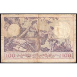Algérie - Pick 81b_2 - 100 francs - Série X.1075 - 06/12/1932 - Etat : TB-
