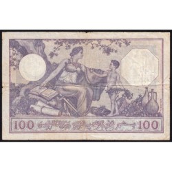 Algérie - Pick 81b_2 - 100 francs - Série O.1242 - 24/06/1933 - Etat : TB