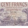 Algérie - Pick 81b_2 - 100 francs - Série O.1242 - 24/06/1933 - Etat : TB