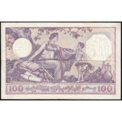 Algérie - Pick 81b_3 - 100 francs - Série E.1469 - 04/08/1936 - Etat : TB+