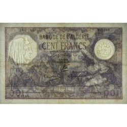 Algérie - Pick 81b_3 - 100 francs - Série E.1469 - 04/08/1936 - Etat : TB+