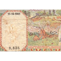 Algérie - Pick 84b_1 - 50 francs - Série R.836 - 15/12/1941 - Etat : TB-