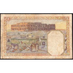 Algérie - Pick 87_2 - 50 francs - Série C.1596 - 02/02/1945 - Etat : B+
