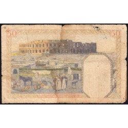 Algérie - Pick 87_2 - 50 francs - Série P.1876 - 01/03/1945 - Etat : B-
