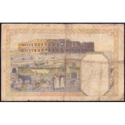 Algérie - Pick 87_2 - 50 francs - Série R.1893 - 02/02/1945 - Etat : B+