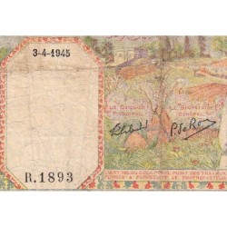 Algérie - Pick 87_2 - 50 francs - Série R.1893 - 02/02/1945 - Etat : B+