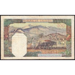 Algérie - Pick 88 - 100 francs - Série U.1068 - 02/11/1942 - Etat : TB-
