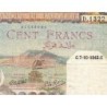 Algérie - Pick 88 - 100 francs - série D.1322 - 02/11/1942 - Etat : TB
