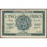 Algérie - Pick 91 - 5 francs - Série O.24 - 16/11/1942 - Etat : TB+