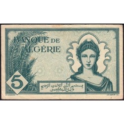 Algérie - Pick 91 - 5 francs - Série O.24 - 16/11/1942 - Etat : TB+