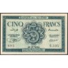 Algérie - Pick 91 - 5 francs - Série U.525 - 16/11/1942 - Etat : SPL+