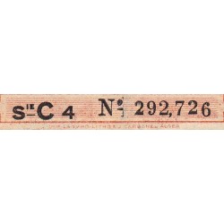 Algérie - Pick 97a - 50 centimes - Série C4 - 31/01/1944 - Etat : TTB