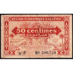 Algérie - Pick 97b - 50 centimes - Série F - 31/01/1944 - Etat : TB-