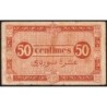 Algérie - Pick 97b - 50 centimes - Série F - 31/01/1944 - Etat : TB-
