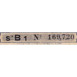 Algérie - Pick 98a - 1 franc - Série B - 31/01/1944 - Etat : TTB