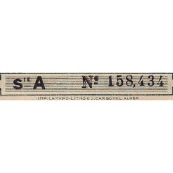 Algérie - Pick 99a - 2 francs - Série A - 31/01/1944 - Etat : TTB