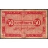 Algérie - Pick 100 - 50 centimes - Série I1 - 31/01/1944 - Variété - Etat : TB-