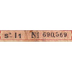 Algérie - Pick 100 - 50 centimes - Série I1 - 31/01/1944 - Variété - Etat : TB-