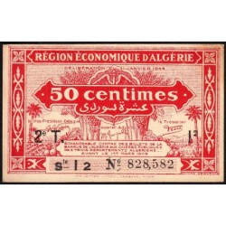 Algérie - Pick 100 - 50 centimes - Série I2 - 31/01/1944 - Etat : SPL