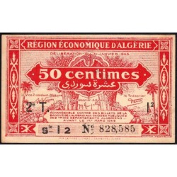 Algérie - Pick 100 - 50 centimes - Série I2 - 31/01/1944 - Etat : SPL+