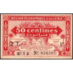 Algérie - Pick 100 - 50 centimes - Série I2 - 31/01/1944 - Etat : SPL