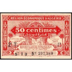 Algérie - Pick 100 - 50 centimes - Série I3 - 31/01/1944 - Variété - Etat : SUP