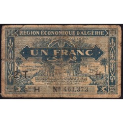 Algérie - Pick 101 - 1 franc - Série H - 31/01/1944 - Etat : B