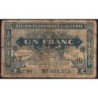 Algérie - Pick 101 - 1 franc - Série H - 31/01/1944 - Etat : B